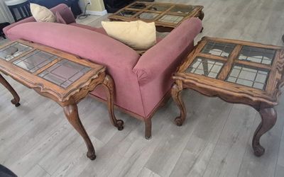 Sofa and table set
