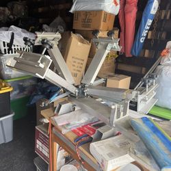 Screen Printing Machine + Supplies 