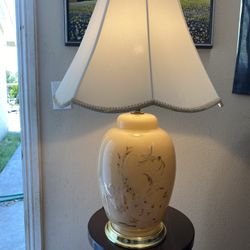 Vintage Lamp Porcelain Mid Century 