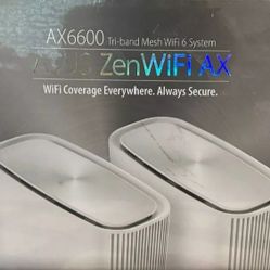 ASUS ZenWiFi  AX6600 Tri-Band WiFi 6E AiMesh System Router XT8 