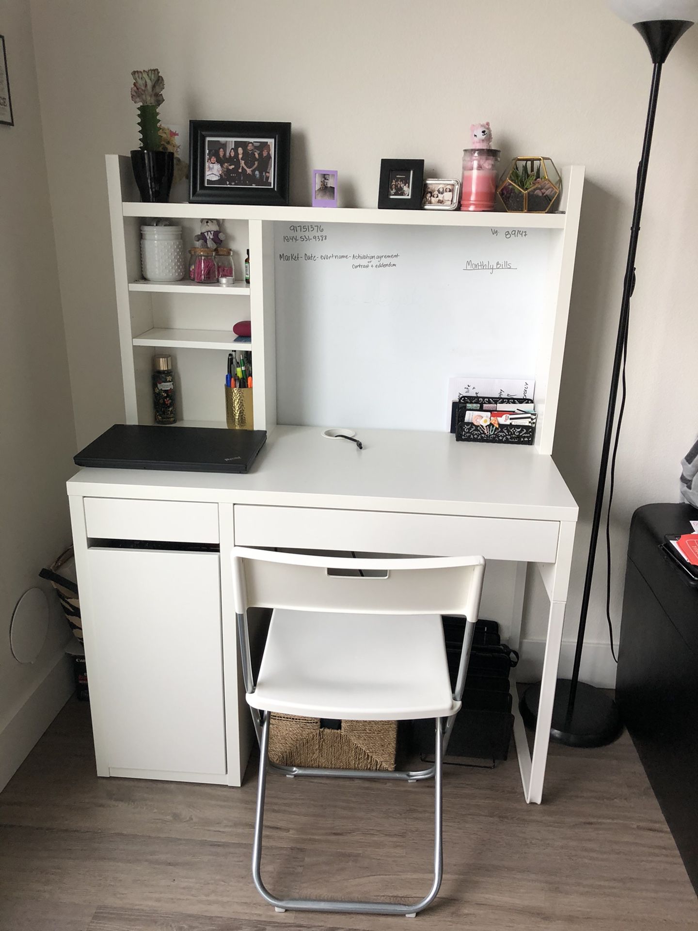 White desk - $120