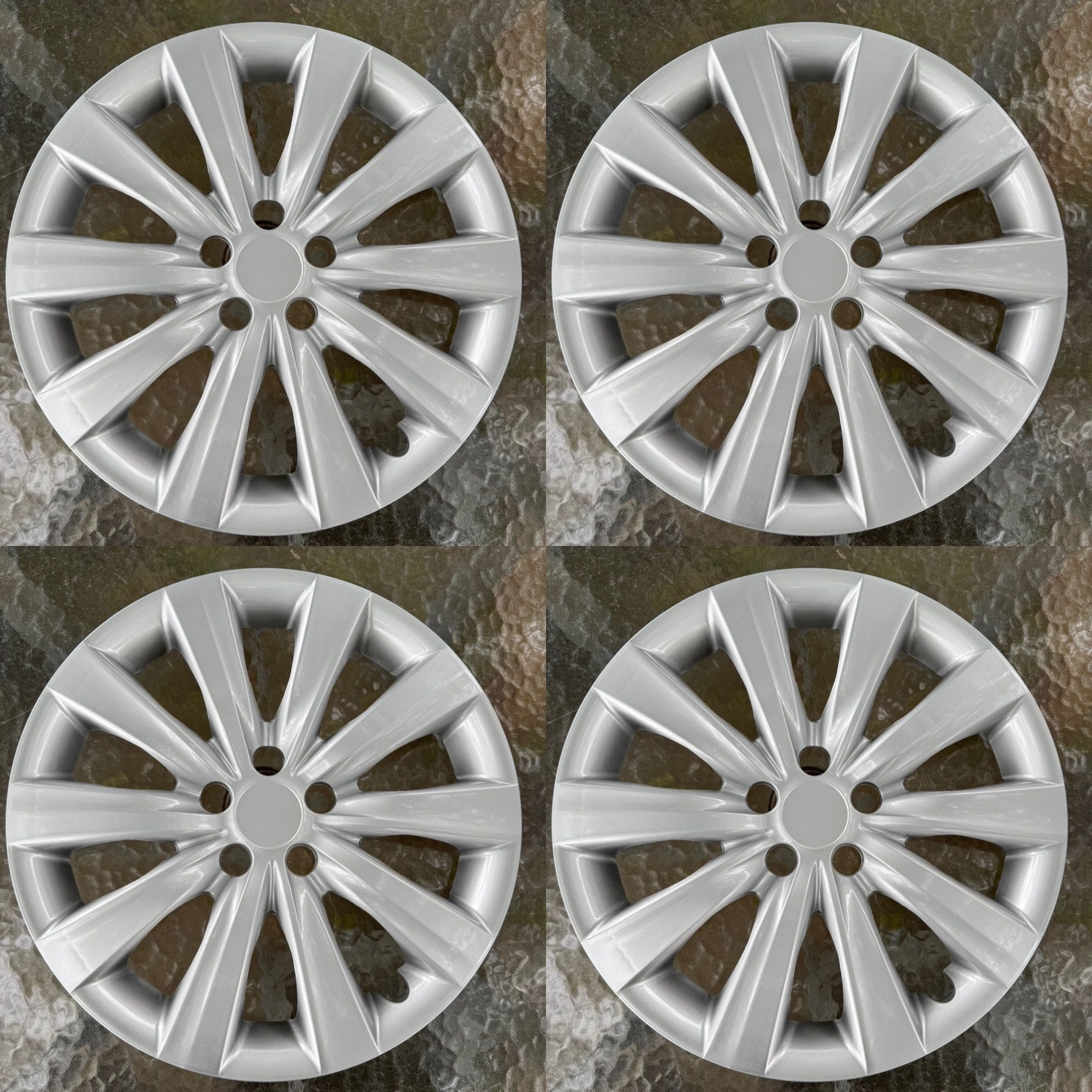 16” wheel rim covers for toyota camry corolla matrix solara silver or black 4pcs hubcaps tapas d rin