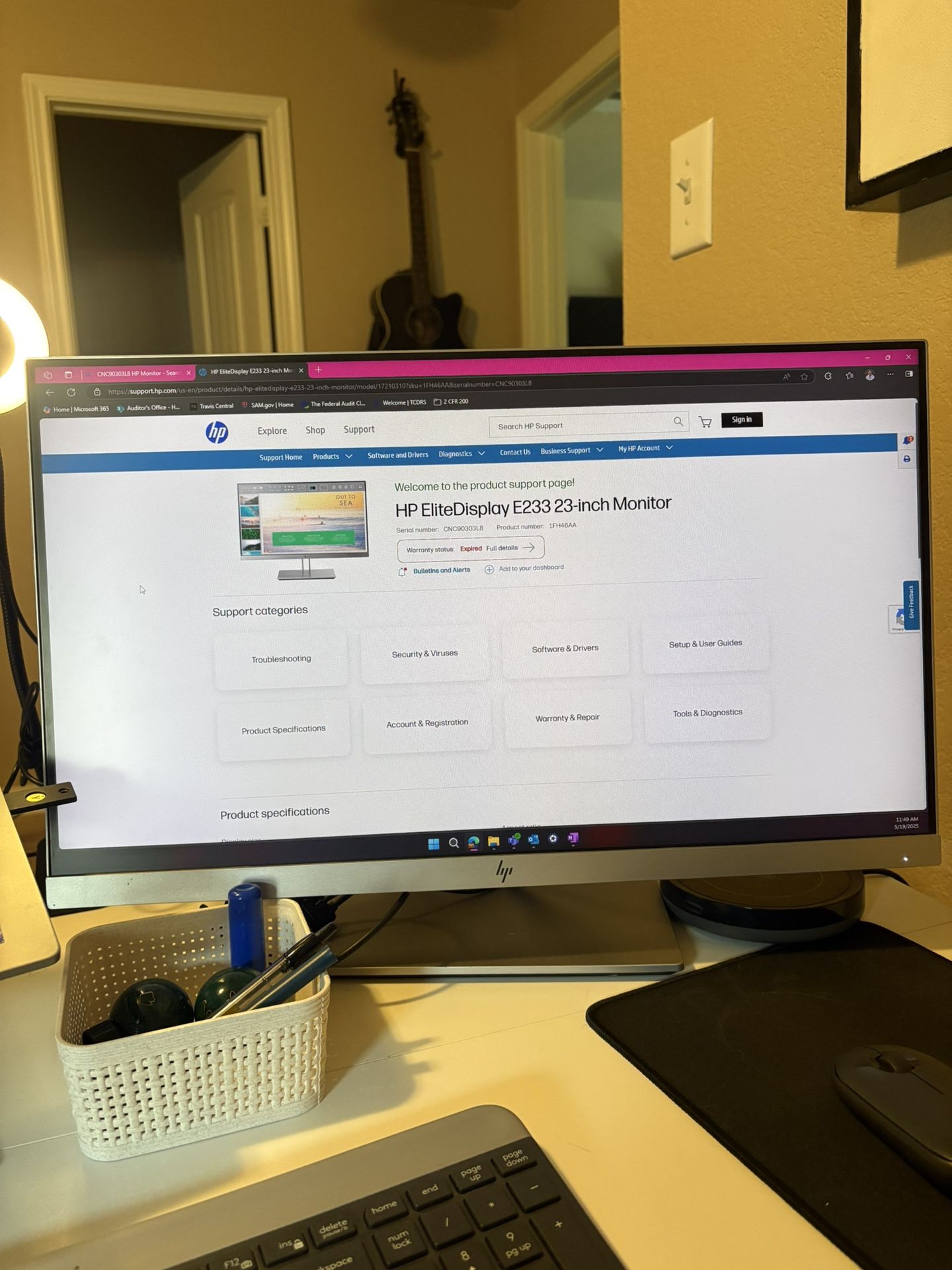 HP Monitor 23in 