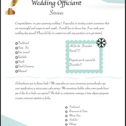 Wedding Officiant 