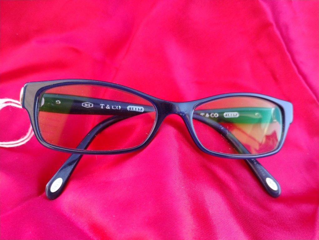 Tiffany Eyeglass Frames In Navy Blue - Pre-owned Will Need New Lenses