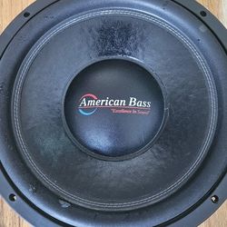 2 (pair) American Bass XFL 1522 Dual Ohm 2x2  15 inch 1000W RMS 2000 PEAK Car Subwoofer