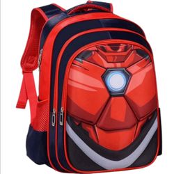 Marvel Iron Man 3D Kids Backpack School Bag 16x12x5 Boys Bookbag
