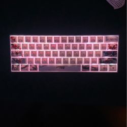 Custom Mechanical Keyboard With New Switches Lubed  Foam In Case  