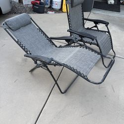 Zero Gravity Reclining Space Chairs - Set Of 2