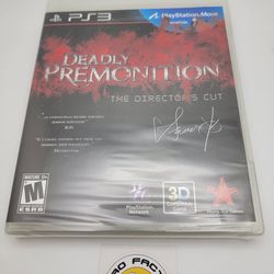 Deadly Premonition - Director's Cut (Sony PlayStation 3 PS3, 2013) Brand New 