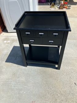 Side table with small drawers