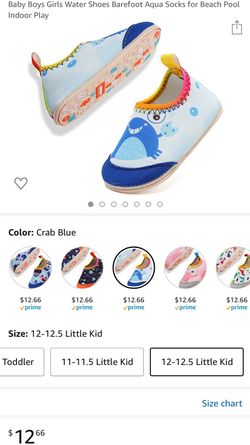 New Baby Boys Girls Water Shoes Barefoot Aqua Socks for Beach Pool Indoor Play