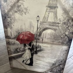 Eiffel Tower Wall Painting 