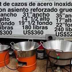 Cazos Chicharroneros Con Asiento Reforzado Grueso 