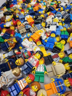 Lot of 150 Lego City Minifigures Firefighters Police Construction Worker Kid Pilot Farmer