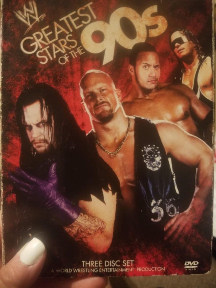 Gently Used WWE Greatest Stars Of The 90's 3 Disc Set. $5