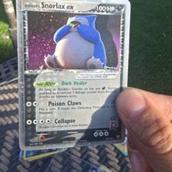 Pokémon Rocket's Snorlax EX TTR 104/109
