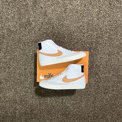 Nike Blazer Mid White Amber Brown Size 8.5