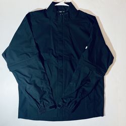 Footjoy Jacket Mens Black Dryjoys Hydrolite Full Zip Up Rain Black Golf