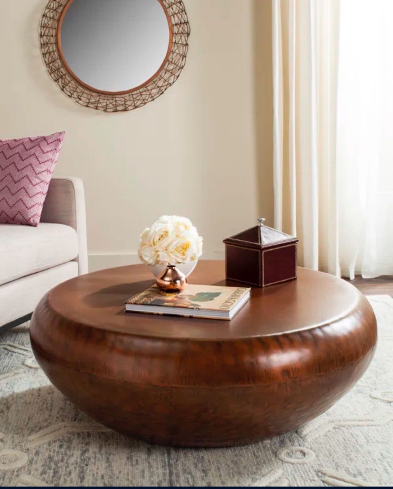 Copper Coffee Table From Wayfair 