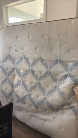 Free king sealy bed with box spring and frame
