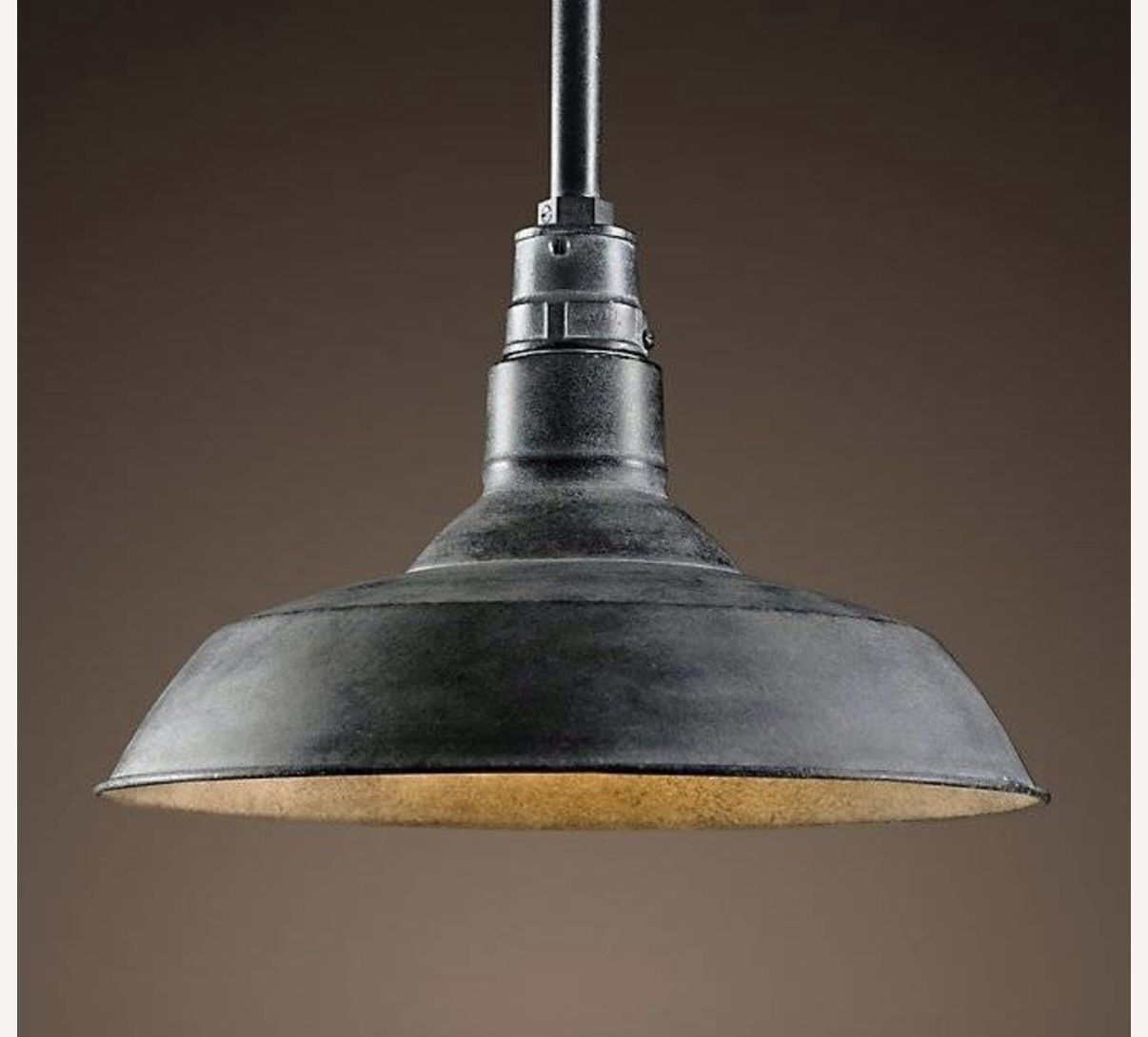 Restoration Hardware Vintage Barn Pendant Light