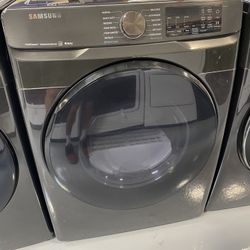 Samsung Black Stainless Steel 7.5 Cu. Ft. Smart Electric Dryer With Steam Sanitize*