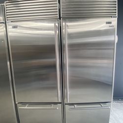 SubZero Bottom Freezer Built In 60” Refrigerator Set