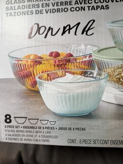 8 Pieces Pyrex Bowls Set