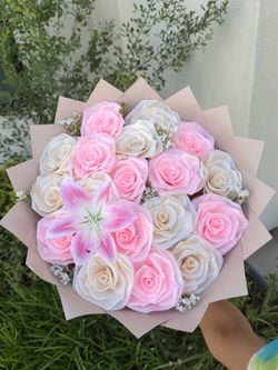 Eternal rose bouquet ready for pickup🌸