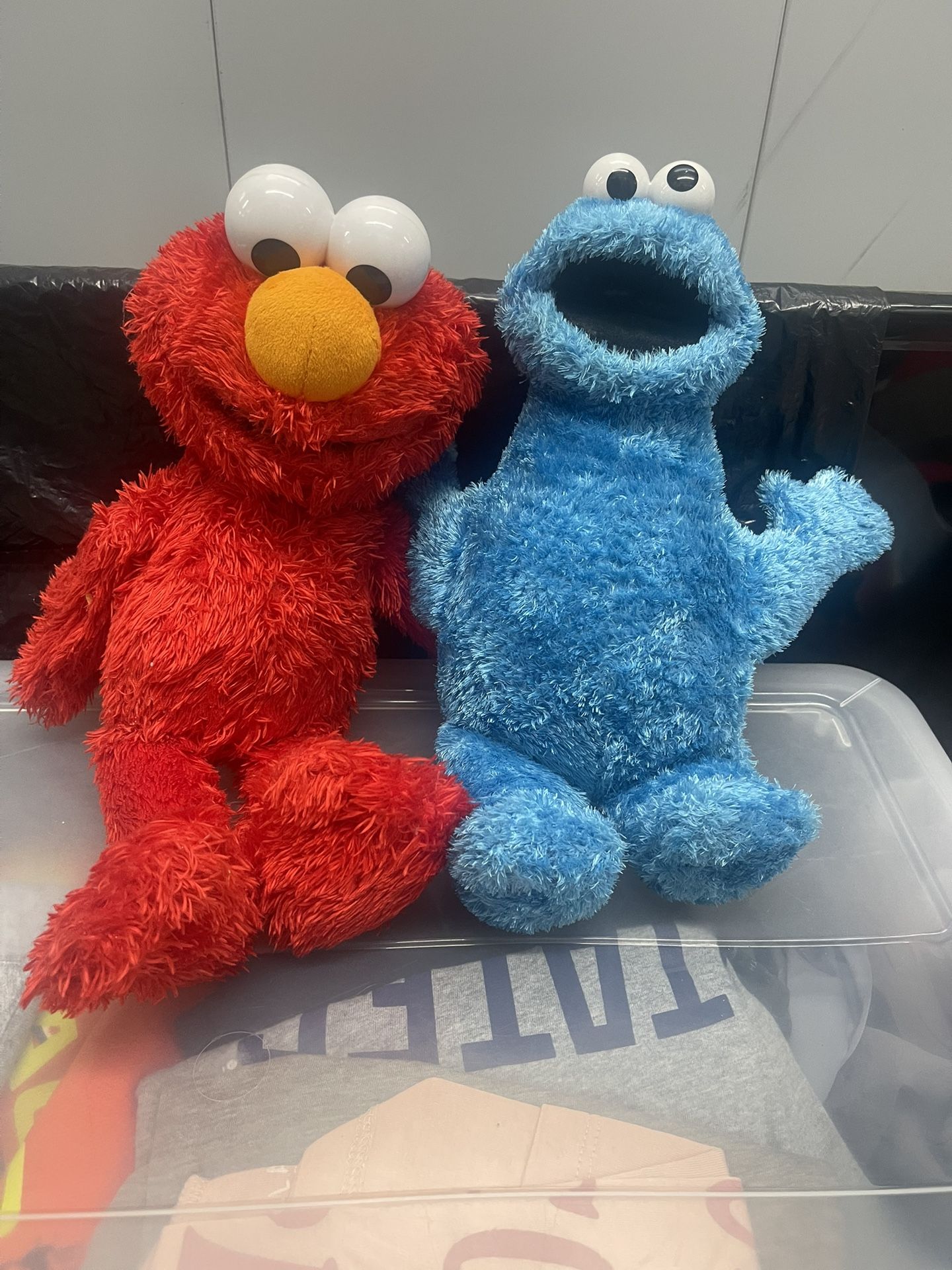 Elmo And Cookie Monster Plush 