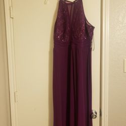 Purple Plus Size 16W. Formal Dress. $50. Worn Once