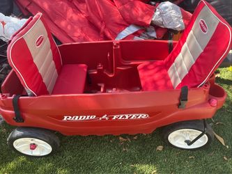 Radio Flyer Deluxe Family Wagon / 2-Seater / Plastic Wagon / Pre-Owned🇺🇸🇺🇸