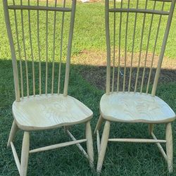 2 Wooden Chairs