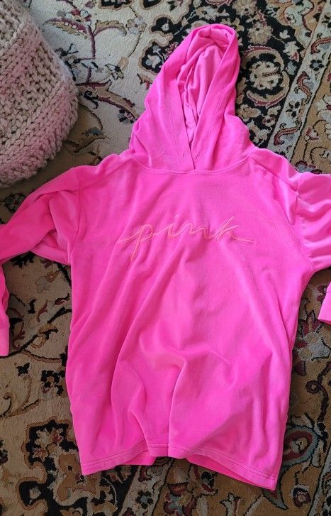 Neon Pink Victorias Secret Hoodie