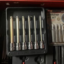 Snap On 6 pc 3/8" Drive Metric Long Ball Hex Bit Socket Set