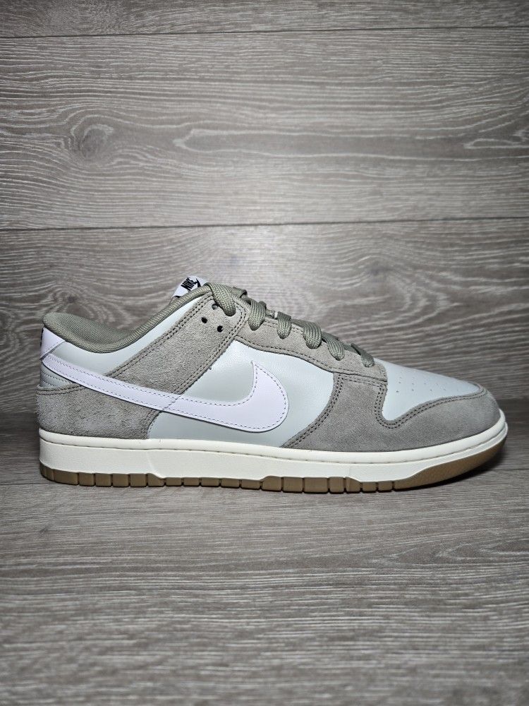 Nike Dunk Low Retro SE IB6399-002 Light Silver / Light Army / Sail / White Mens 13