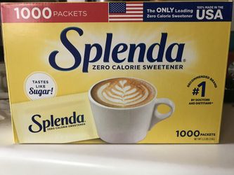 Splenda box of 1000 packages. New In Box Unopened .