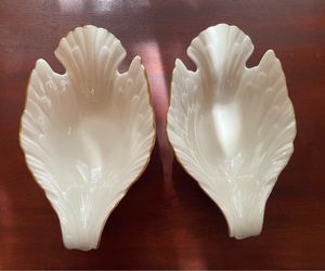 Pair of Vintage Lenox Dove Candy Nut Dish