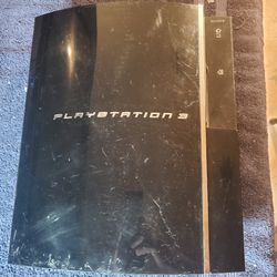 PS3 BACKWARDS COMPATIBLE CONSOLE NO POWER OR HARDRIVE 