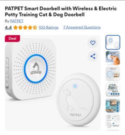 Patpet wireless doorbell for dog potty training