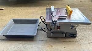 7" Wet Tile Saw 4 Blades Hand Held Dry Saw
