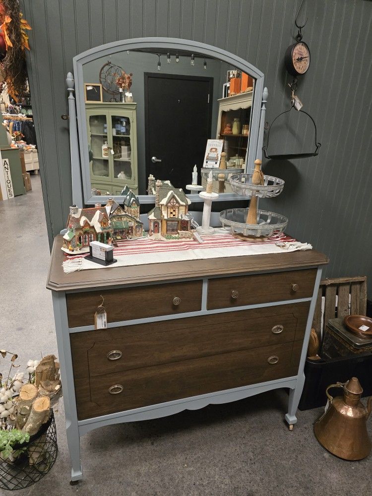 Refinished Dresser with mirror