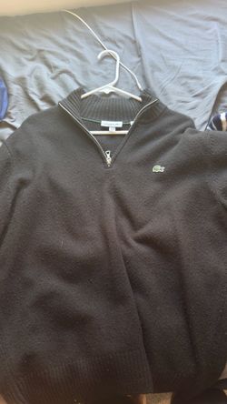 Lacoste half zip cotton sweater