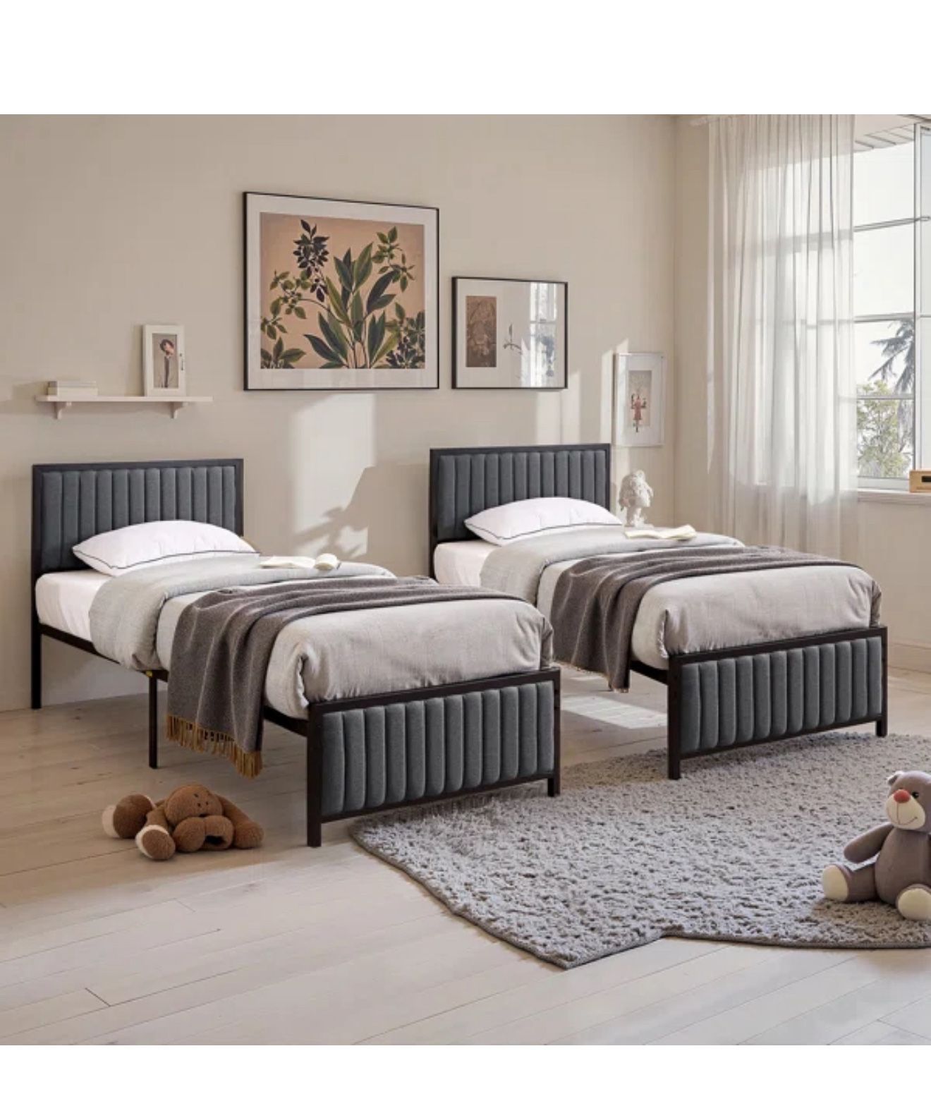 Matching Twin Beds (2)