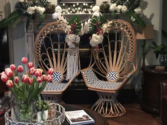 Patio chairs, his and her wedding chairs,