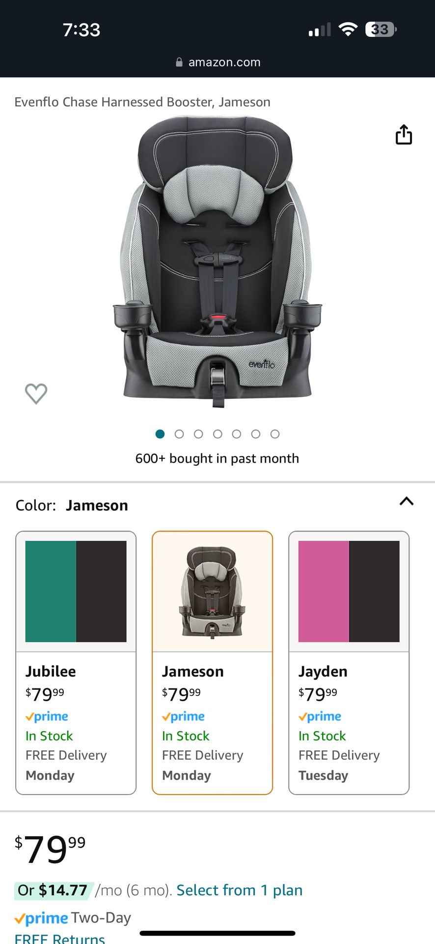 Harnessed Booster Evenflo Chase Installation Booster Car Seat