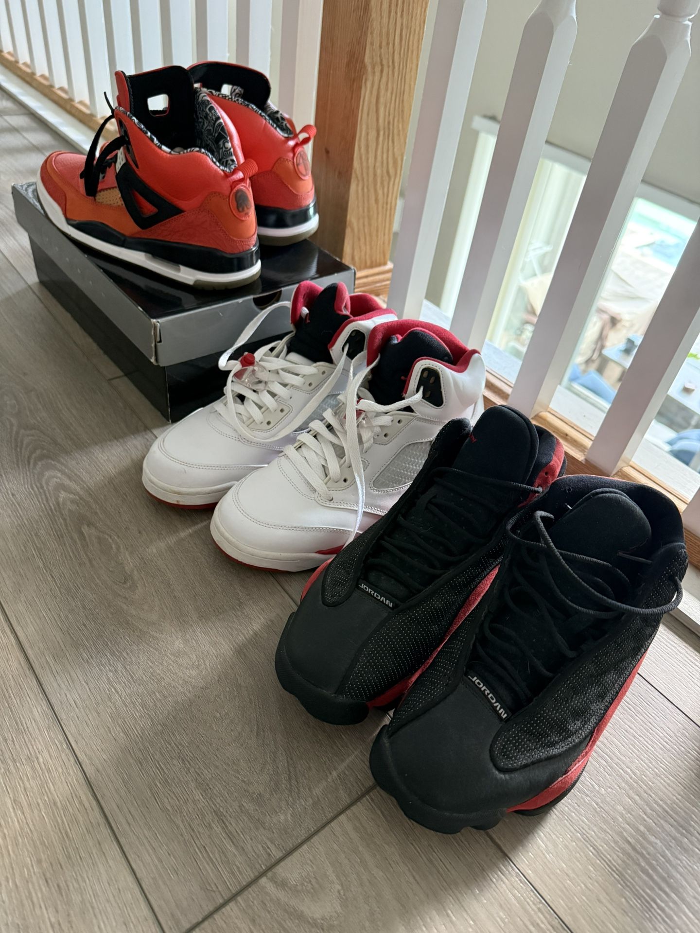 Jordan 13, Jordan 5, Jordan Spizike Knicks All Size 8.5