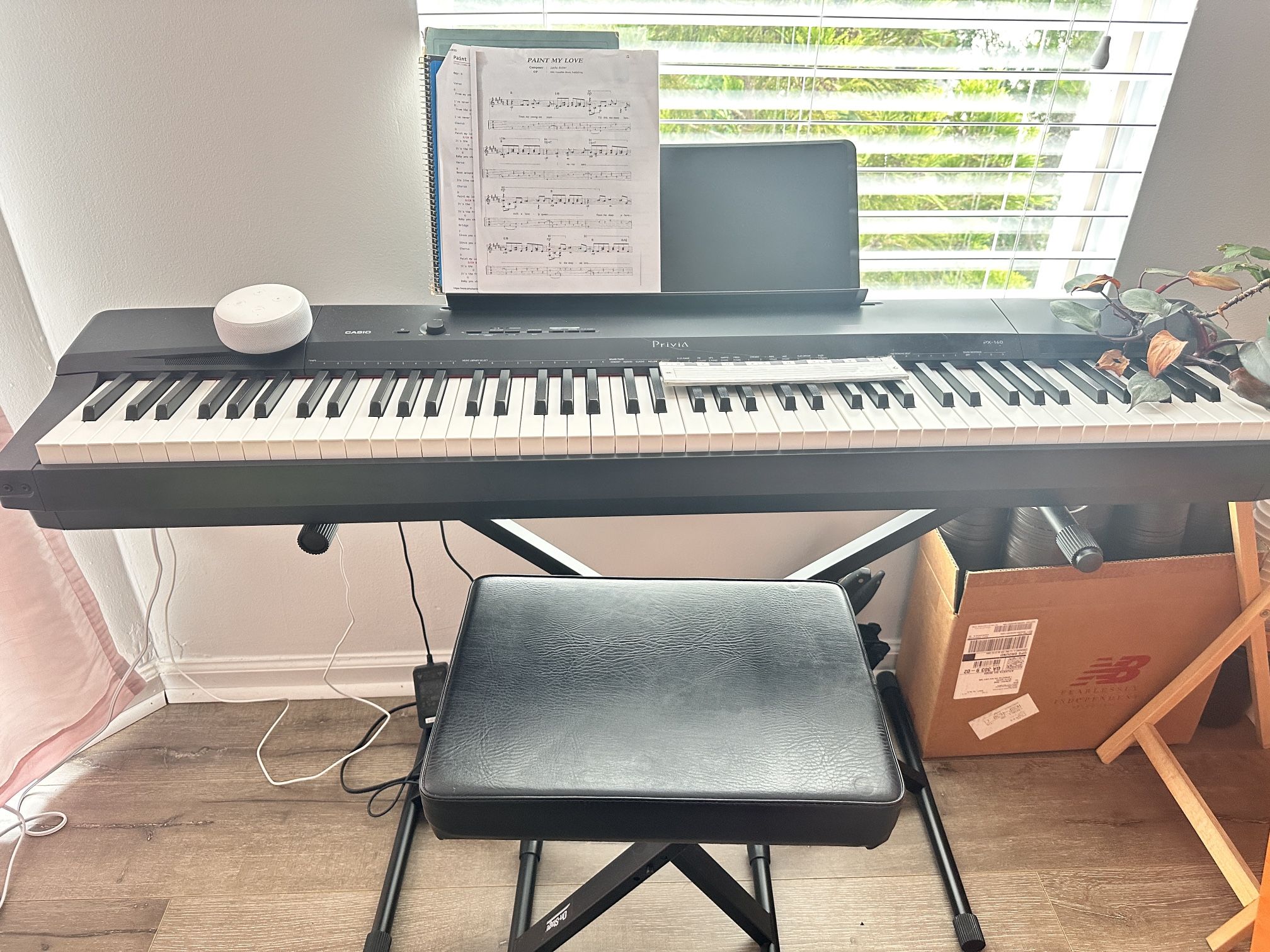Casio PX-160 Digital Piano – 88 Weighted Keys + Bench + Pedals – Excellent Condition
