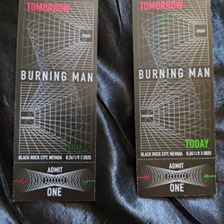 BURNING MAN TCKETS X 2!!!